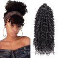 Fo Cheve Kinky Curly Long Frontal Ponytail Extension